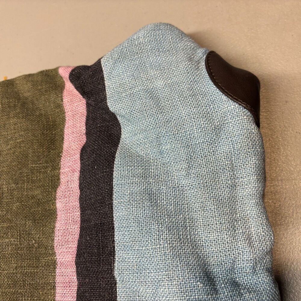 Epice Paris Striped Linen Drawstring Backpack - Picture 13 of 14